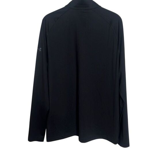 NWT Under Armour Loose UPF 50+ Quarter Zip Pullover Activewear Top Black XL - Picture 8 of 8